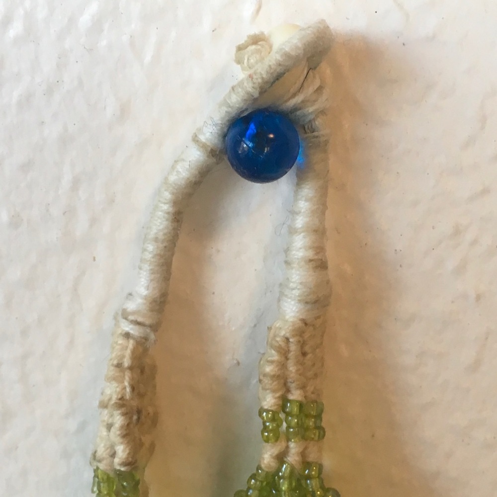 Multi Strand Green Beads Necklace-SOLD - Picture 7 of 7
